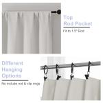 Ava Natural Blackout Curtains - 63 Inch, 2 Panels