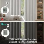 Ava Natural Blackout Curtains - 63 Inch, 2 Panels