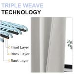 Ava Natural Blackout Curtains - 63 Inch, 2 Panels