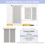 Ava Natural Blackout Curtains - 63 Inch, 2 Panels