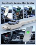 CarPlay USB-C Cable for iPhone & Android, 2 Pack