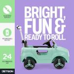 Jetson Mako Kids Electric Push Car - 3 Modes
