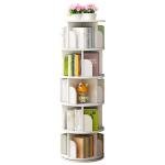 BYCDD 360° Revolving Bookshelf Tower for Home