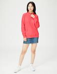 Amazon Essentials Women's Fleece Quarter-Zip Top, Coral