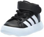 Adidas Kids Grand Court Mid Top Sneakers, Black/White