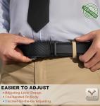 BULLIANT Men's Adjustable Slide Ratchet Belt