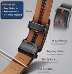 BULLIANT Men's Adjustable Leather Ratchet Belt 2 Pack