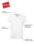 Hanes Men’s Moisture-Wicking V-Neck Tee - Large