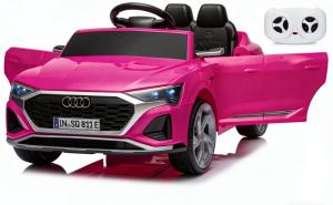 Audi 12V Electric Ride-On Car for Kids - Pink