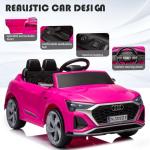 Audi 12V Electric Ride-On Car for Kids - Pink