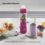 Hamilton Beach Portable Blender for Smoothies, 14 Oz