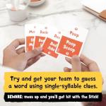 Exploding Kittens Poetry for Neanderthals 2+ Players - Ages 7+ - 15 Minutes to Play - Competitive Word Guessing Game - Party Game, Family Game Night, Kid and Adult Card Game