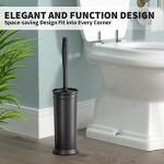 2 Pack Toilet Brush with Long Handle and Holder