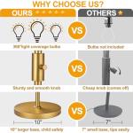 Dimmable Gold Industrial Floor Lamp with Elegance