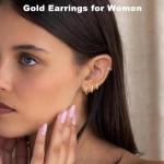 Trendy Gold Hoop Earrings for Sensitive Ears