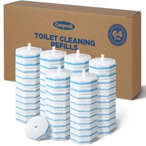 64 Count Clorox Toilet Wand Refills - Powerful Clean