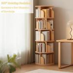 BYCDD 360° Spinning Bookshelf for Kids and Adults