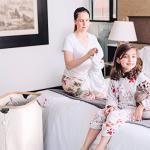 Beige Laundry Basket with Lid and Bamboo Frame