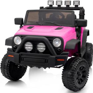 Hot Pink 12V Electric Kid's Ride-On Car