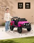 Hot Pink 12V Electric Kid's Ride-On Car