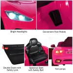 Costzon Ride on Car, Pink Licensed Maserati Gbili 12V Battery Powered Electric Car with Parent Remote Control & Manual Modes, Horn, Lights, MP3, Kids Car Toy Maserati Car for Boys Girls Toddlers Gift