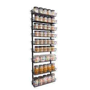Adjustable 9-Tier Wall Mount Spice Rack