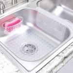 iDesign Clear Suction Sponge Holder for Kitchen & Bath