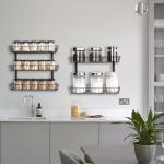 Adjustable 9-Tier Wall Mount Spice Rack