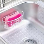 iDesign Clear Suction Sponge Holder for Kitchen & Bath