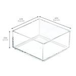 iDesign Clear Decorative Vanity Tray Organizer