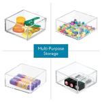 iDesign Clear Decorative Vanity Tray Organizer