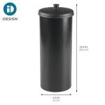 Matte Black Toilet Paper Holder for 3 Rolls