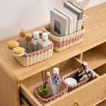 4PCS Handwoven Storage Baskets - Square Organizers