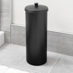 Matte Black Toilet Paper Holder for 3 Rolls