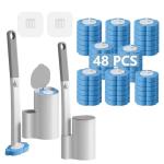 Ucaimao 2 Pack Toilet Brush with 48 Refills