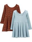 Carter's Little Girls' 2-Pack Rib Dresses