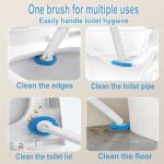 Ucaimao 2 Pack Toilet Brush with 48 Refills