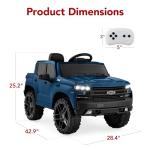 Chevrolet Silverado 12V Ride On Truck with Remote