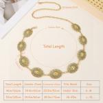 Boho Western Concho Chain Belt for Women