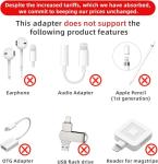 4 Pack Lightning to USB C Adapter for iPhone