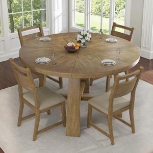 Jocisland 5-Piece Mid-Century Wood Dining Set