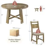 Jocisland 5-Piece Mid-Century Wood Dining Set