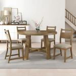 Jocisland 5-Piece Mid-Century Wood Dining Set