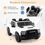 Costzon 2-Seater 24V Ram Rebel Ride-On Truck