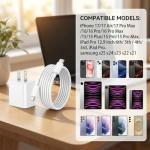 20W Fast Charging iPhone USB C Charger 2-Pack