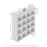 Furinno 16-Cube Open Back Storage Organizer