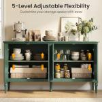 RoyalCraft Green Sideboard Buffet Cabinet with Storage