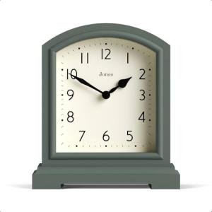 JONES CLOCKS® Modern Asparagus Green Mantel Clock