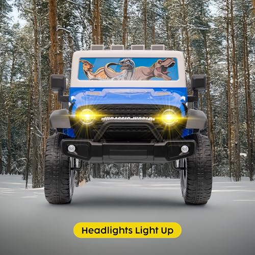 Jurassic 12V Kids Ride-On Car with Lights
