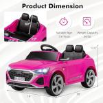 Audi SQ8 Ride-On Car for Kids - Pink